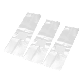 50шт PVC Чанта за отглеждане на Гъбен Мицел, Прозрачни пакети резултати при висока температура, Предварително запечатываемые