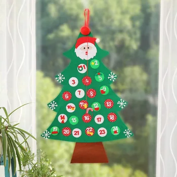 Креативна окачване-Коледен календар от нетъкан текстил с обратното броене