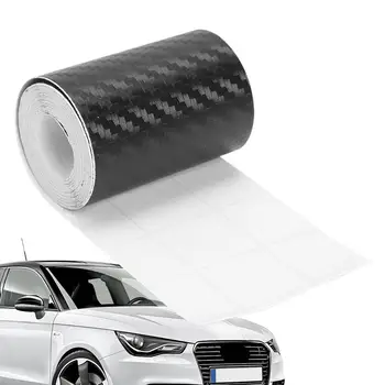 Автомобилни стикери от карбон, 3D филм, обертывающая детайли, самозалепващи ленти, Водоустойчива самозалепващи стикер от кепър, защита от драскотини