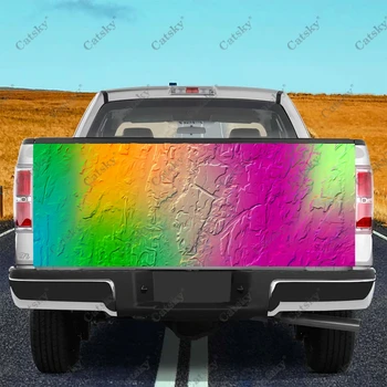 Цветни Стикери с текстура Гръндж на камион, Стикер на багажника на камион, Стикер на бронята, Графика за леки автомобили, камиони, джипове