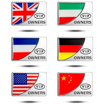 Външна търговия патриотическая маркиране на националния флаг метални автомобилни стикери на автомобилни аксесоари 3D царапающее покритие автомобилни стикери на страничните етикети.