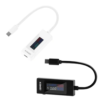 Тестер Type-C с цветен екран, USB-ток и тестова таблица, двупосочен тестер ABS - Директен доставка