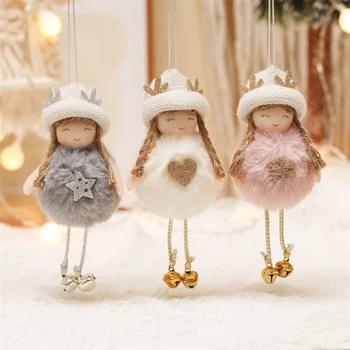1БР Коледни Коледни кукли-ангели, Висящи украшения на Коледна елха, Коледни украси за дома, коледа, Коледни подаръци