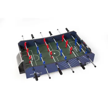 Компактен настолен футбол на маса с хромирани стоманени пръчки, гумени рифлеными дръжки за употреба на открито на закрито