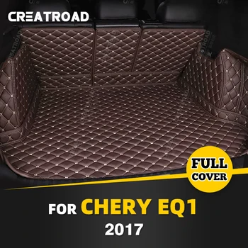 Автоматично подложка за багажника с пълно покритие за Chery EQ1 2-Местен 2017, тампон на багажника, малка перука на темето за карго подложка, Аксесоари за защита на интериора