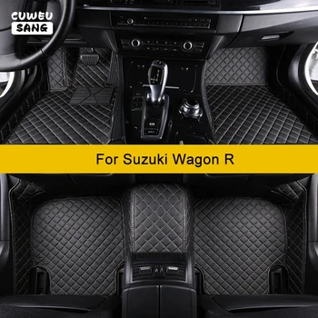 Обичай автомобилни постелки CUWEUSANG за Suzuki Wagon R, Автоаксесоари, Килим за краката