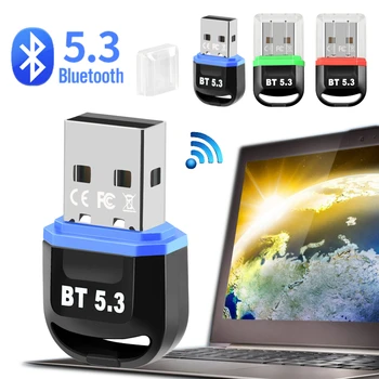 USB Bluetooth 5.3 5.0 Адаптер Безжичен Приемник BT 5.1 USB Dongle Bluetooth Адаптер 5.3 Приемник Предавател За Преносими КОМПЮТРИ