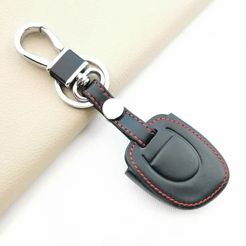 Стилен калъф за дистанционно на ключа на автомобила от естествена кожа, калъф-ключодържател за Renault Master Kangoo Twingo, Clio, чанта без ключ на 1 бутон