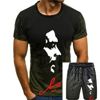 Тениска с Какв Геварой, класическа мъжка тениска с известни личности, памучен тениска с принтом оверсайз