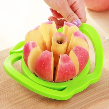 Нови кухненски инструмент за рязане на ябълки, Разделител круши, удобна дръжка за кухненски овощечистки ябълки, различни цветове