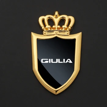 Стикери на автомобилни икони, странични стъкло, метал, автомобилни стикери за Alfa Romeo 156 159 Giulia, автомобилни аксесоари с логото на