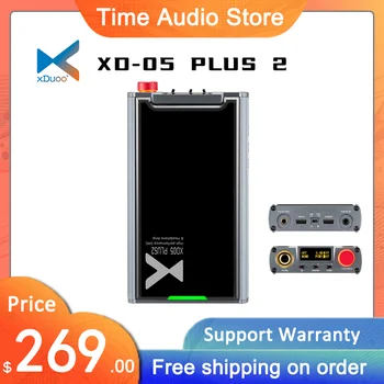 XDUOO XD05 PLUS 2 Портативен Усилвател за слушалки КПР AK4493SEQ PCM384 khz/DSD256 MQA Bluetooth 5.1 UAC1.0/UAC2.0 Декодер Усилвател