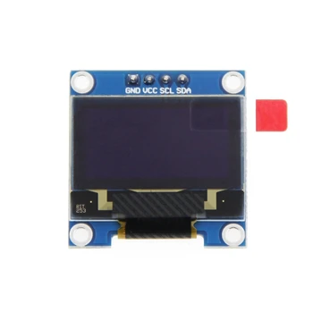 0,96 Инчов IIC I2C сериен GND 128X64 OLED LCD Led дисплейный модул SSD1306 за Arduino Kit Бял дисплей
