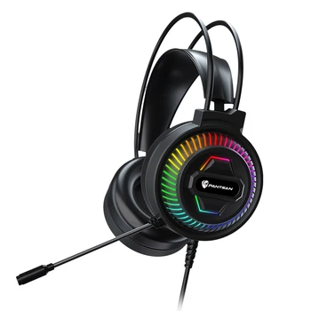 Нови Жични Слушалки Слот за PC/PS4/PS5 7.1 Surround RGB Детска Слушалки Gamer Слушалки с Шумоподавляющим Микрофон