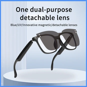 Умни очила T2, слушалки, безжични слънчеви очила, Bluetooth, спортни слушалки, музикален разговор, антисиневые очила, Сменяеми лещи