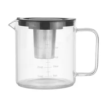 Кафемашина За Приготвяне на студен чай, Кана За Приготвяне на студен И машина за Кафе Със Стъклен приготвяне на чай и Мрежесто филтър | Tea Mason Jar