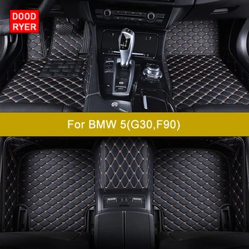 DOODRYER по Поръчка на Автомобилни Стелки За BMW 5er G30 F90 2016-2023 Години на Освобождаването на Автоаксесоари Килим За Краката