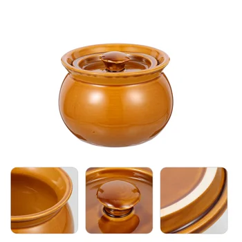 Мультиварка керамична купа за гасене на домакински съд за супа ресторанная банка кухненски чаша за готвене на пара мини-глинени саксии кал гювечи