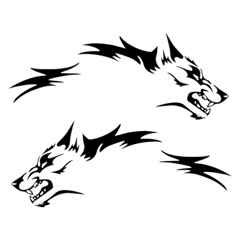 2 елемента Универсални Автомобилни стикери Coyote Wolf Винилови етикети В Страничната врата Пикап, Модни стикер за камион, Външни аксесоари